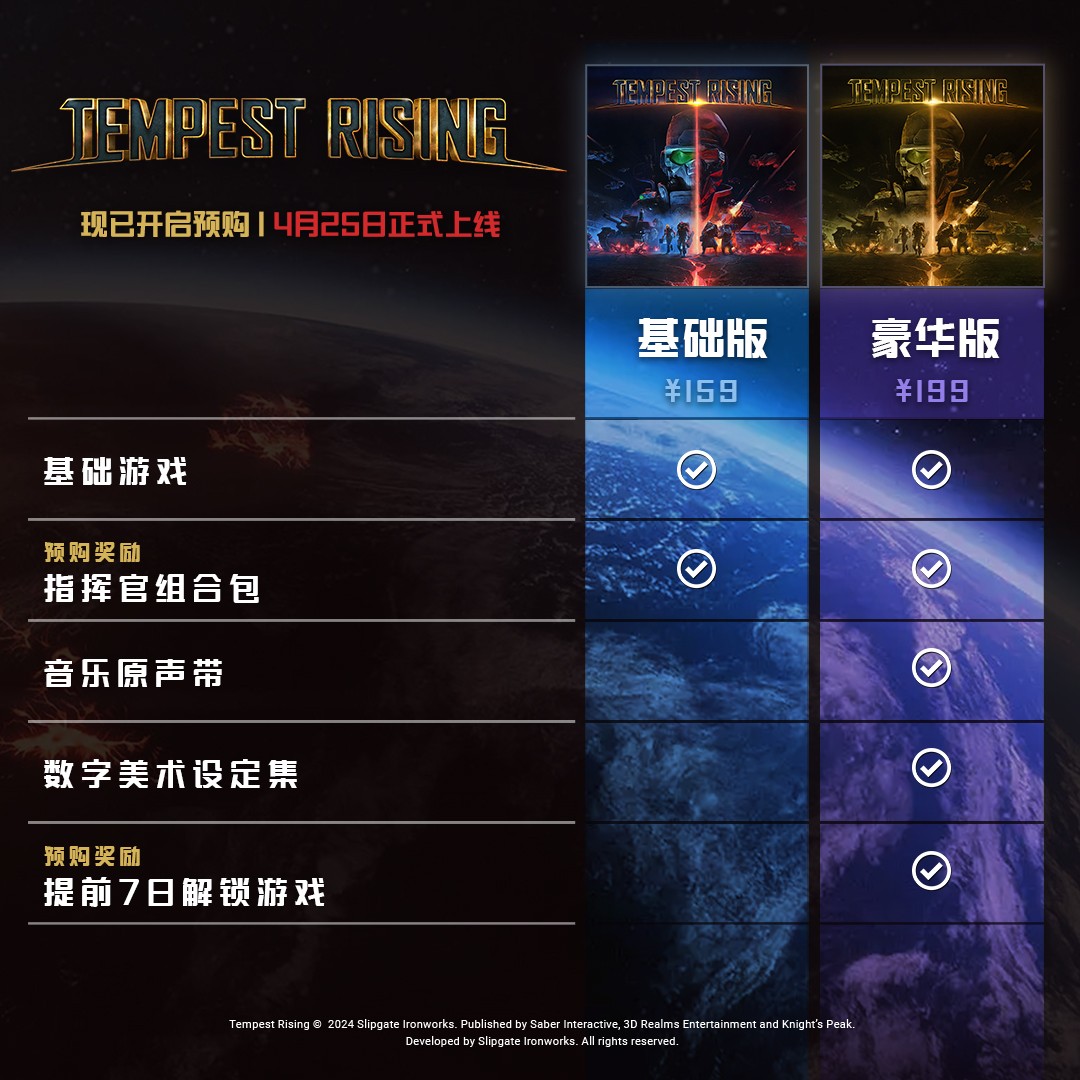 老派RTS文艺复兴！《风暴崛起》豪华版现已解锁，4月25日正式上线